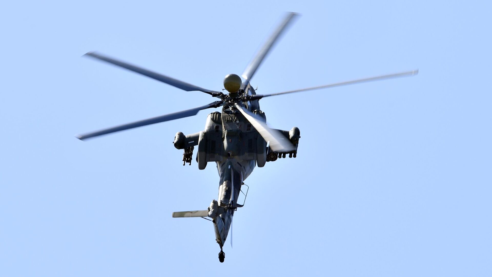 Вертолет Ми-28НМ уничтожил боевиков ВСУ в лесу в зоне действия "Севера"